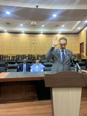 يحيى محمد محمود جدو يؤدي اليمين القانونية بصفته أمينًا عامًا للسلطة الوطنية لمكافحة الفساد
