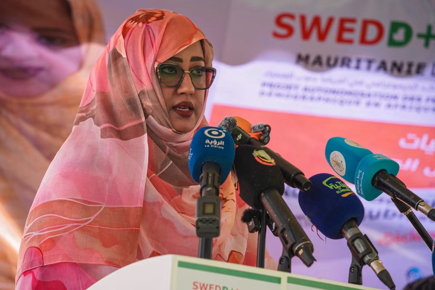 السيدة الأولى تشرف من مدينة ألاك على إطلاق المرحلة الثالثة من مشروع SWEED+