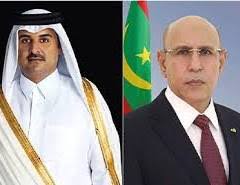 غزواني يعزي أمير دولة قطر في وفاة الأمير الشيخ حمد بن خليفة آل ثاني