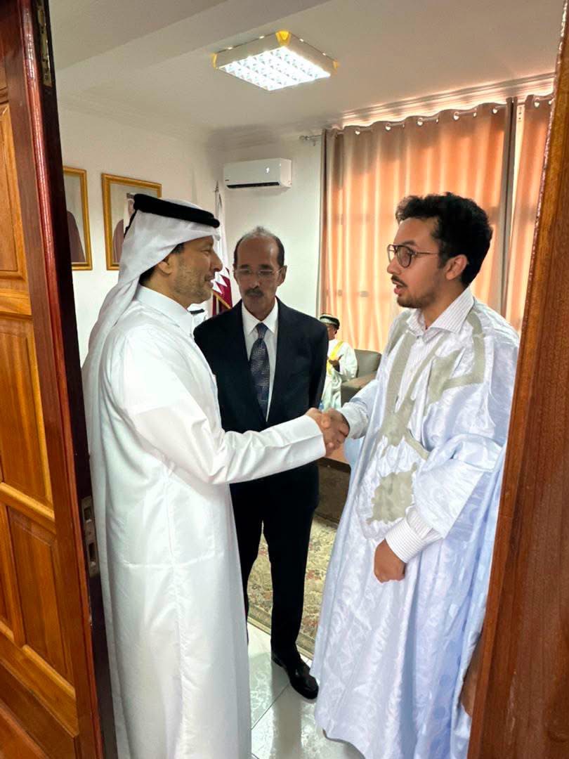 أبناء الرئيس السابق معاوية ولد الطايع يؤدون واجب العزاء في وفاة الأمير الوالد لدولة قطر
